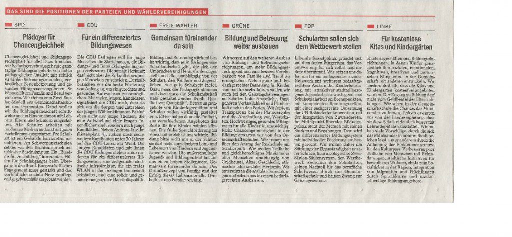 Zeitungsausschnitt