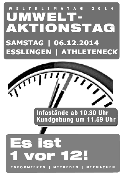 Plakat Weltklimatag