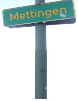 Mettingen Schild